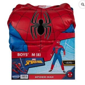 Marvel Spider-Man Halloween Costume for Children, Boys‎ Size M (8) NEW